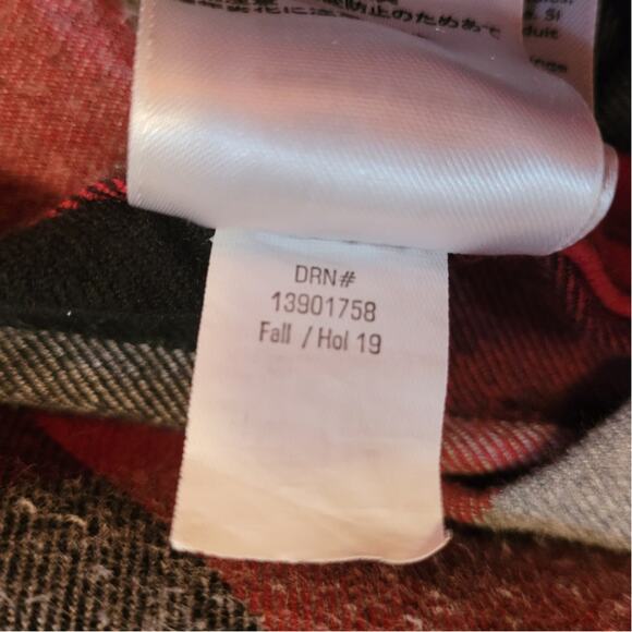 Eddie Bauer Red Plaid Flannel Shirt Men's Tall Large Outdoors Gorpcore Camping - Picture 8 of 10